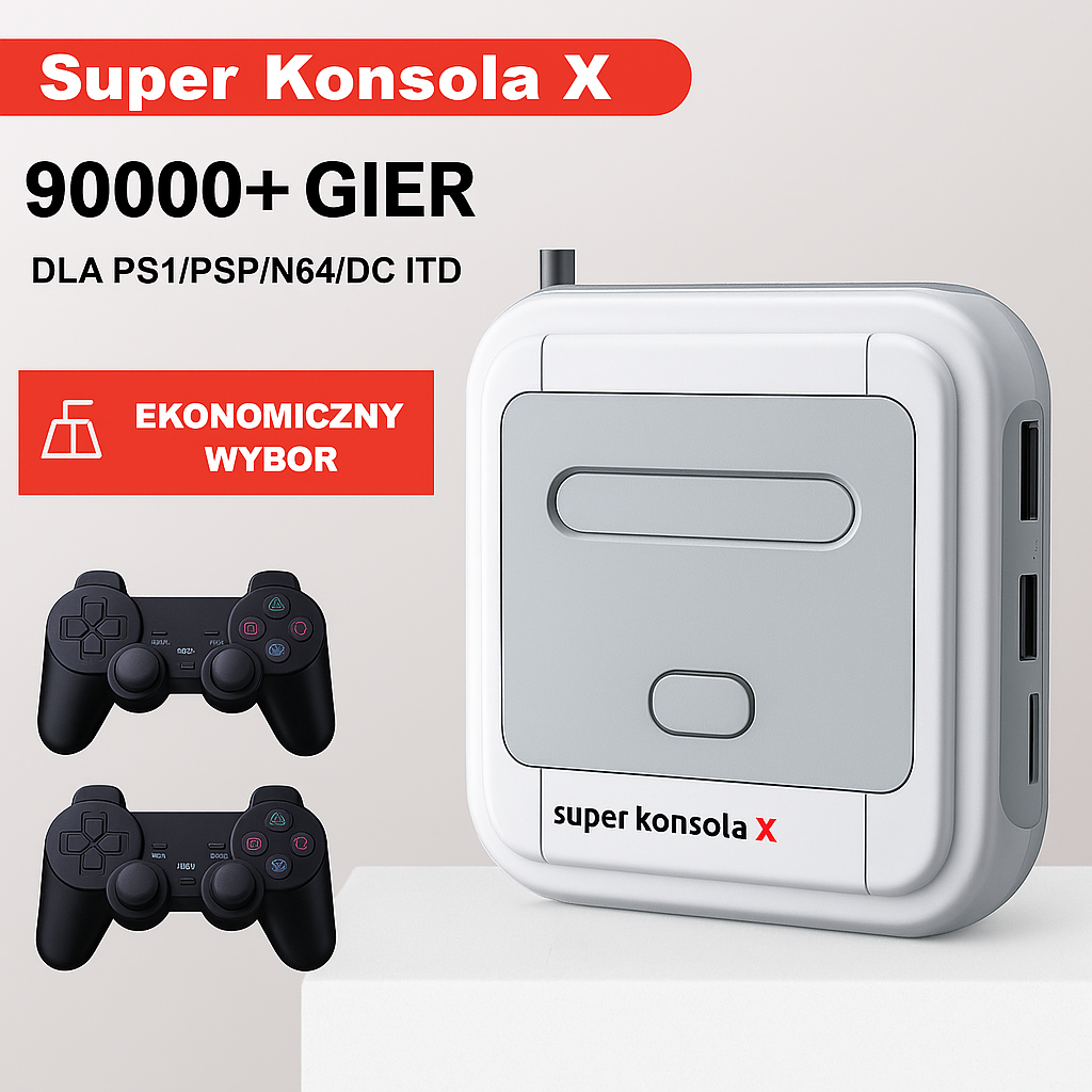 ULTRIAGAME-BOX - Super Konsola X | 90 000+ GIER, HD, 2 KONTROLERY, P&P