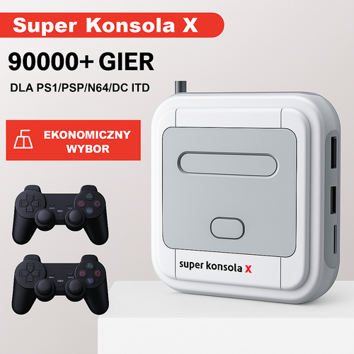 ULTRIAGAME-BOX - Super Konsola X | 90 000+ GIER, HD, 2 KONTROLERY, P&P
